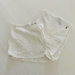 Roxy Eyelet Cover-up Shorts ~ SEE MEASUREMENTS IN PHOTOS